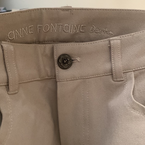Anne Fontaine Elliot Straight Leg Khaki Jeans - Picture 3 of 10
